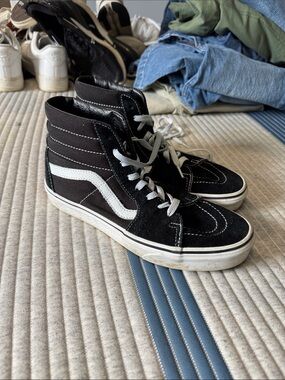 black high top vans size 9 W